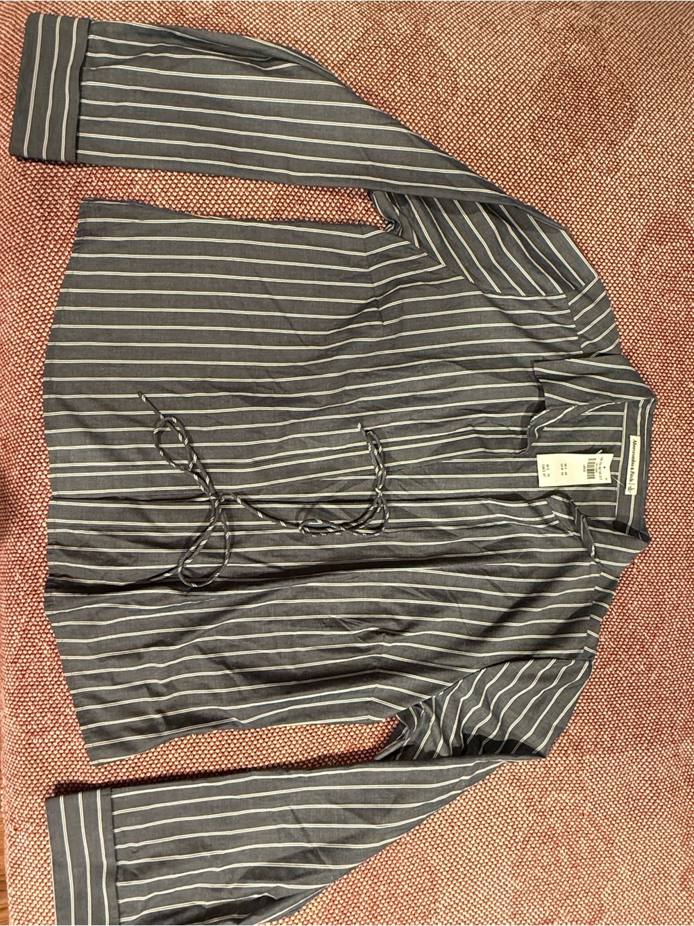 Abercrombie Linen Front Tie Top